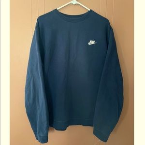!!!SOLD ON DEPOP!!! Navy Nike Brand Crewneck XXL